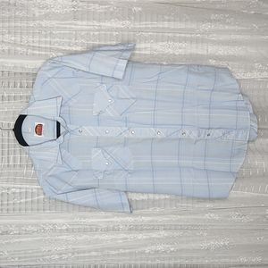 Vintage 70's 80's Miller Wester Wear Pearl Snap Short Sleeve Shirt Men's SzL